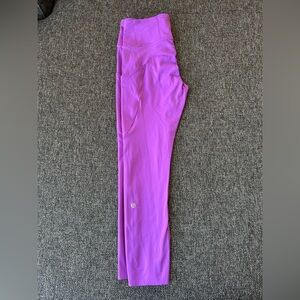 lululemon athletica fast and free high-rise crop 23” leggings with pockets